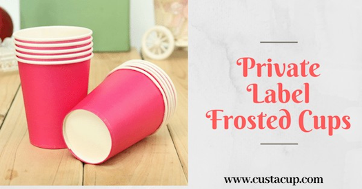 CustACup Brings To You The Top Collection Of Private Label Frosted Cups