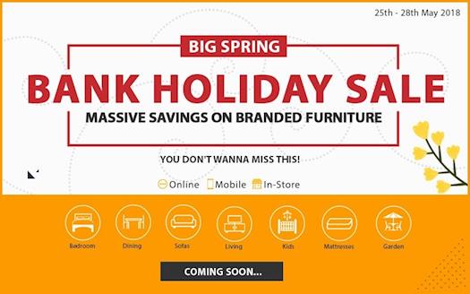Spring Furniture Sale, Spring Bank Holiday Furniture Sale, Spring Bank Holiday Sale, Bank Holiday Fu