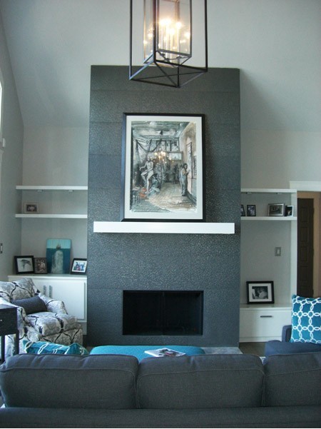 Exact Tile Inc - Tiled Fireplace - exacttile.com