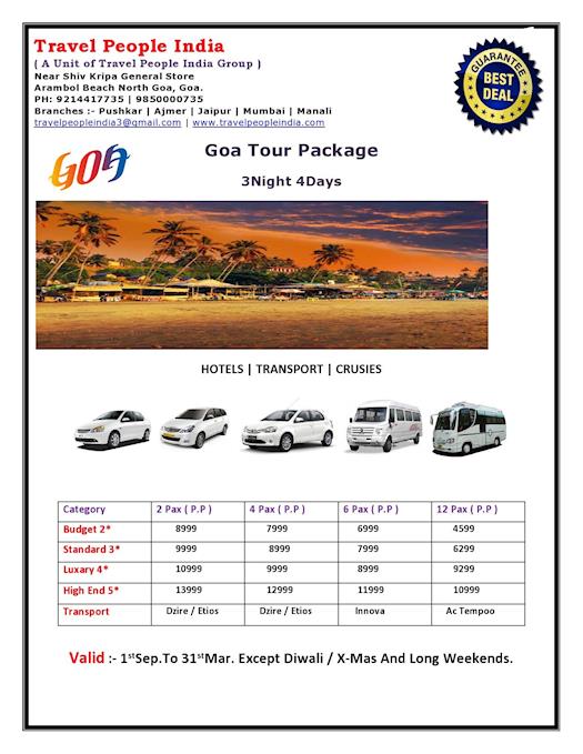 Goa Tour Pacages