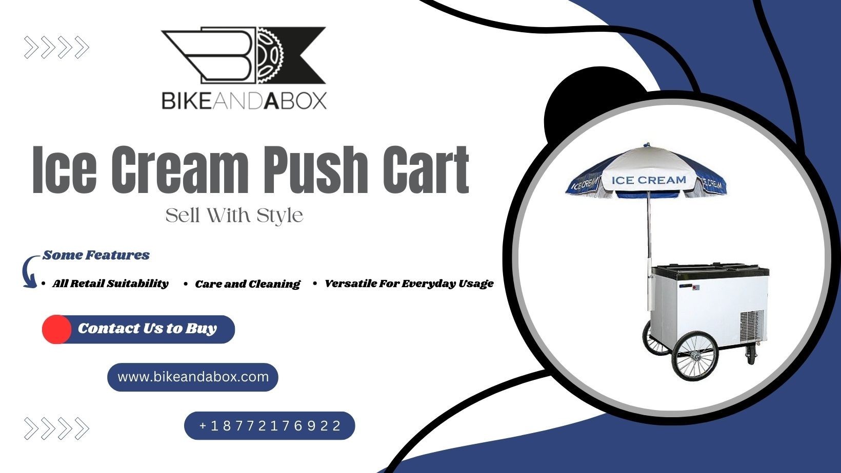 Get the Best Ice Cream Push Cart - Bike And A Box