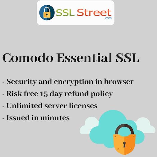Comodo Essential SSL Security Certificate For Ecommerce Website