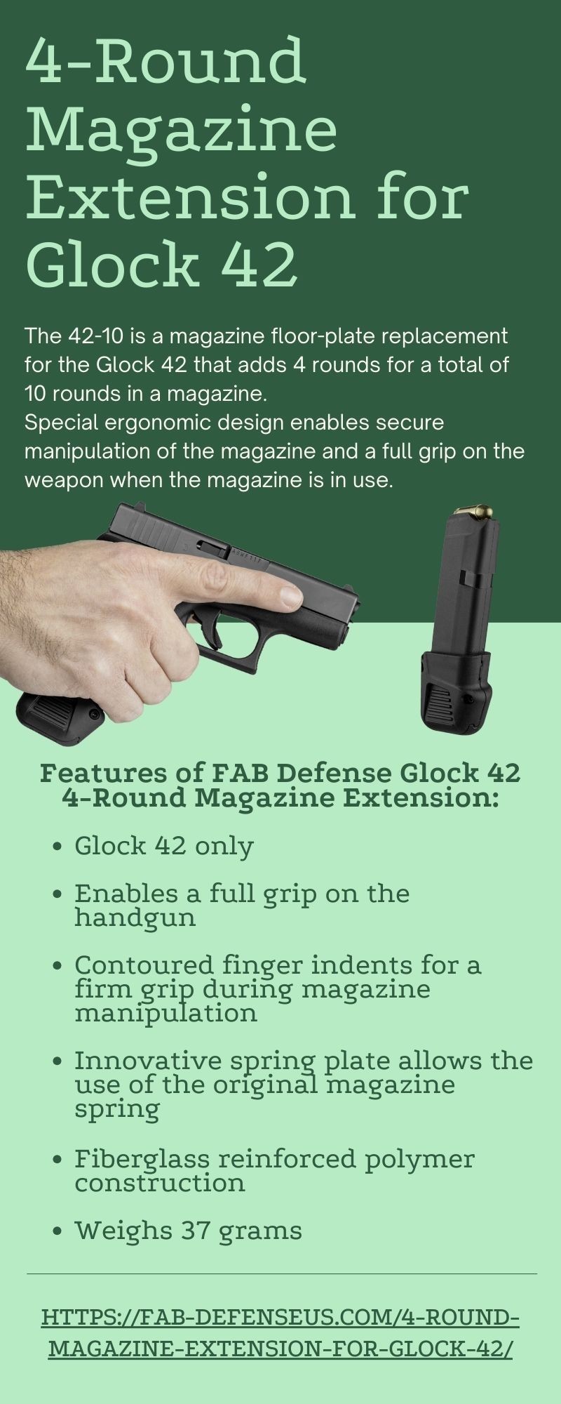 Enhancing Your Glock 42: Extended Magazines for Improved Performance