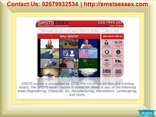 SMSTS Course in Essex, UK