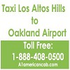 Taxi Los Altos Hills to Oakland Airport