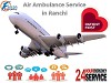 Get Low fare Air Ambulance Service in Ranchi by Falcon Emergency