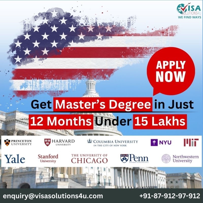 Get Master’s Degree in USA Just 12 Months Under 15 Lakhs
