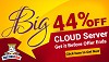 Cloud hosting flat 44% Off