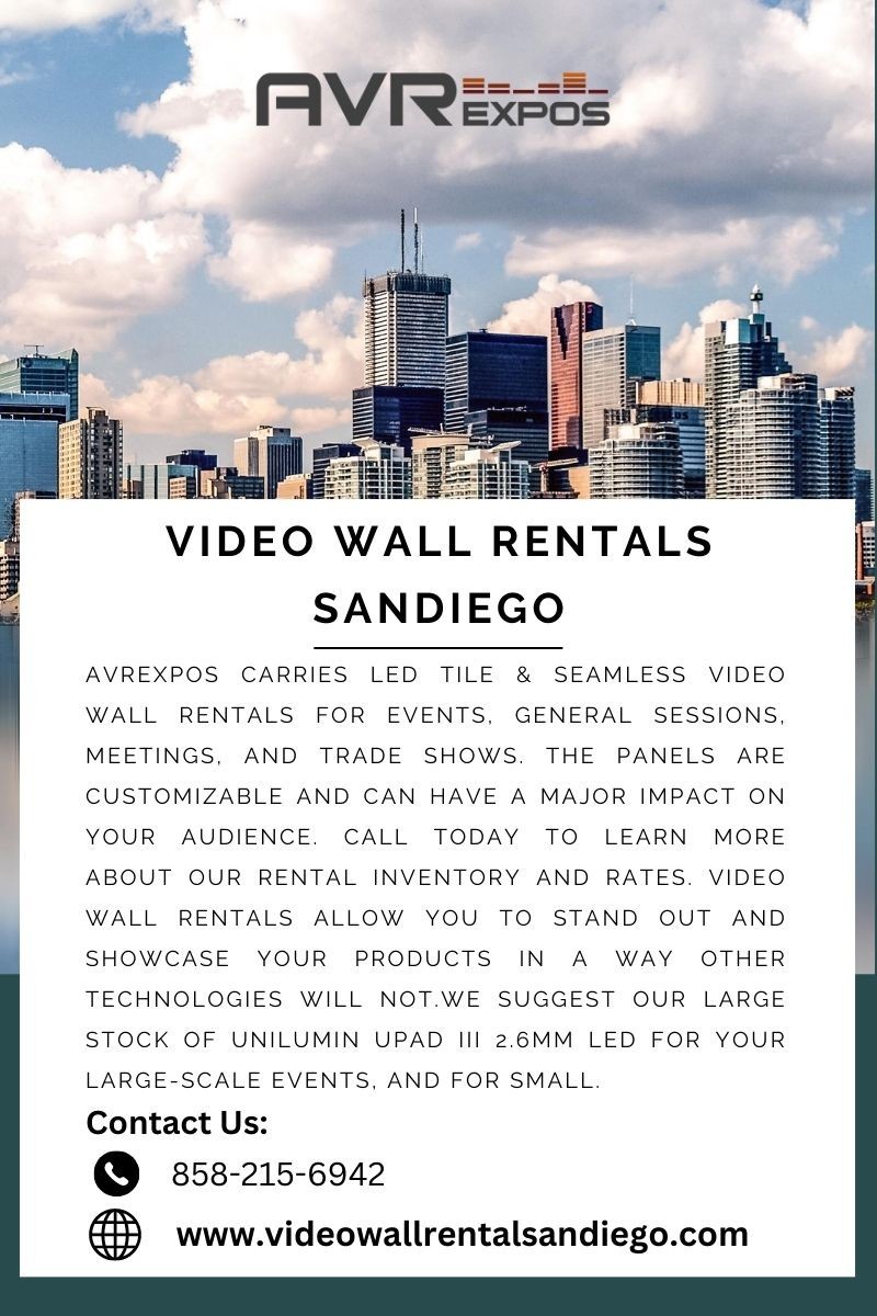 Video Wall Rentals Sandiego