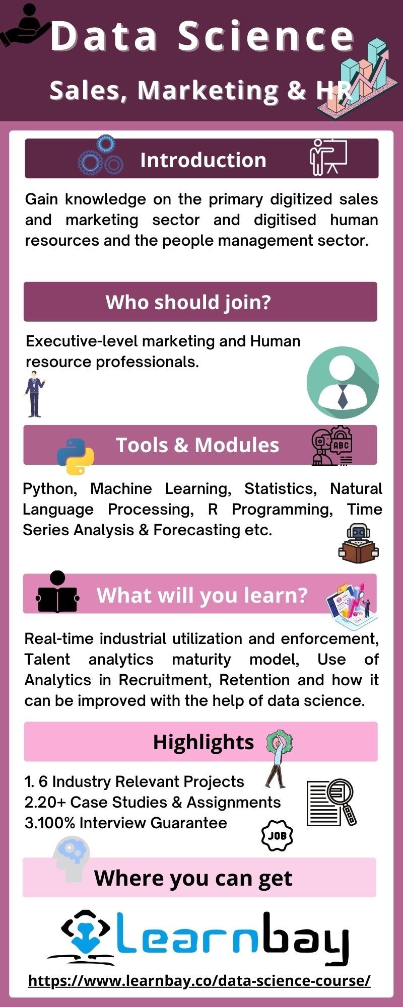 education learnbay.co Data Science Sales, Marketing & HR.