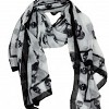 Hemp Material Scarves| Floral Trend Scarf| Trendy Scarves