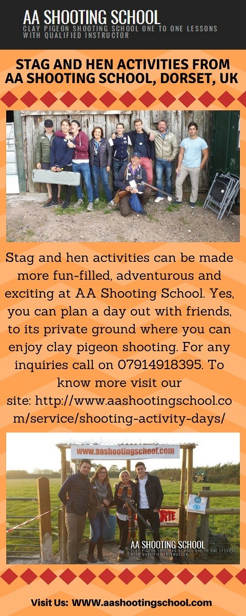 Stag and Hen Activities at AA Shooting School, Dorset, UK
