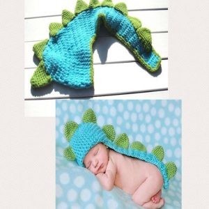 Newborn Baby Crochet Dinosaur Hat