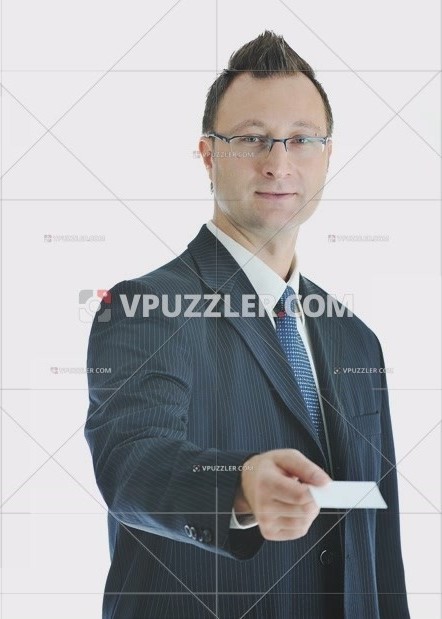 Portrait Businessman on White Background