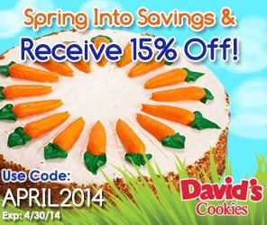 David's Cookies Shop & Save Until April 30, 2014