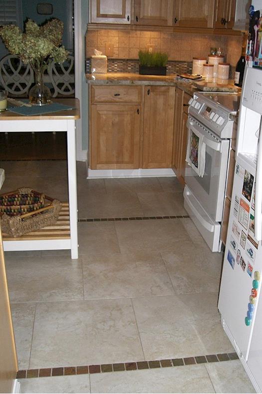 Kitchen Backsplash and Floor