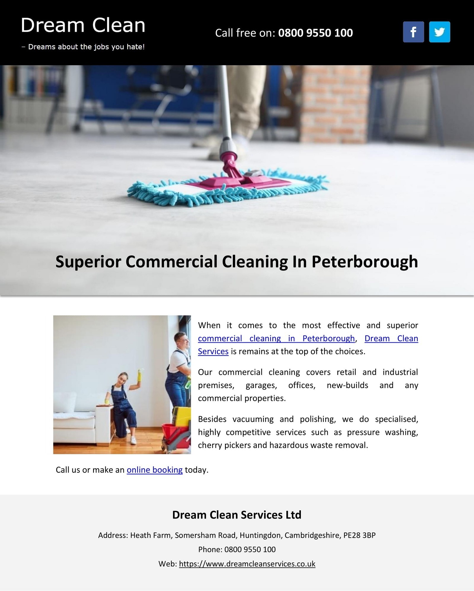 Superior Commercial Cleaning In Peterborough