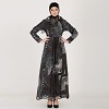 Black Chiffon Abaya Dress