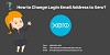HOW TO CHANGE LOGIN EMAIL ADDRESS TO XERO?