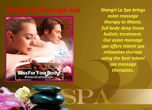 Miami Massage Therapy | Shangri La Massage Spa