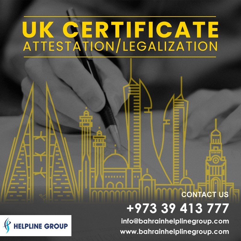 UK certificate Apostille in Bahrain