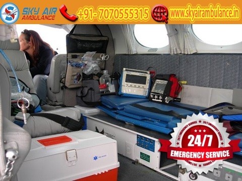 Receive Sky Air Ambulance from Raipur at a Minimum Cost