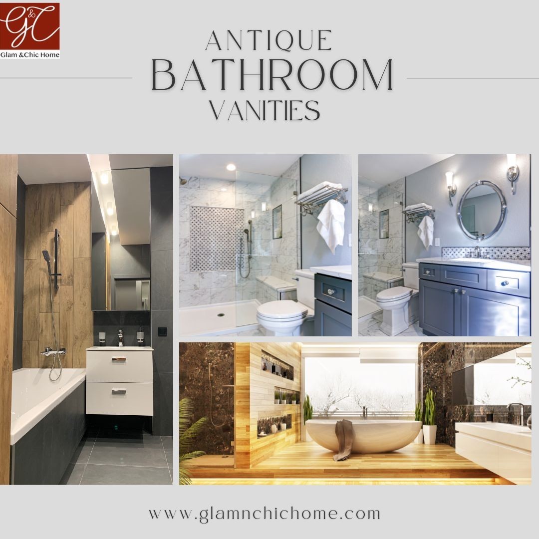 Antique bathroom vanities | Glam & Chic Home