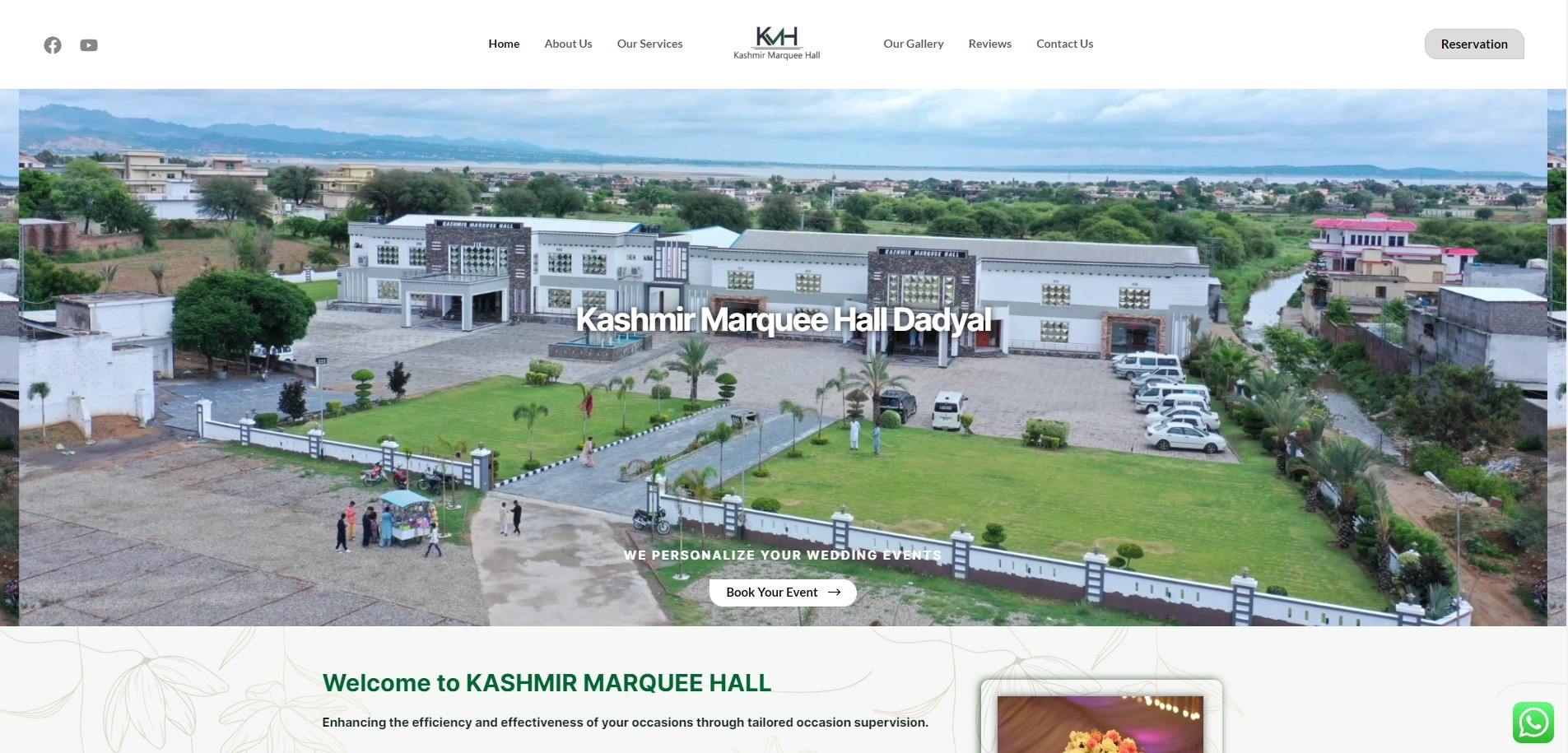Kashmir Marquee Hall Dadyal AJK | Wedding Marquee & Halls