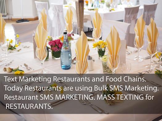 Text Marketing For Restaurants and Food Chains