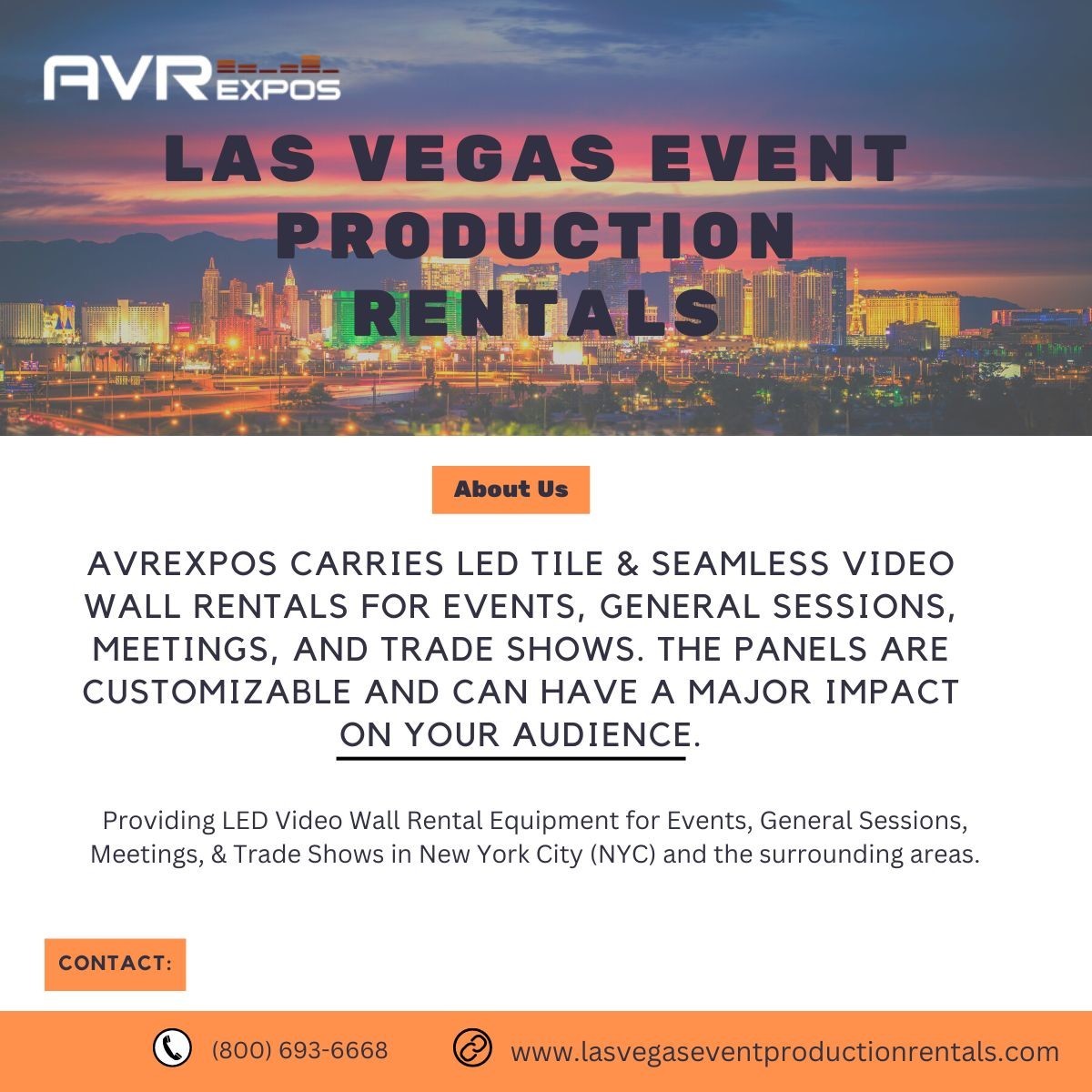 LAS VEGAS EVENT PRODUCTION RENTALS