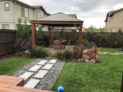 New Landscape Design in Santa Rosa Home