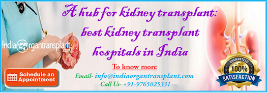 A hub for kidney transplant: best kidney transplant hospitals in India