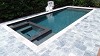 Ocean Blue Wave French Pattern Marble Pavers From Stone-Mart
