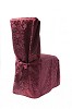 Burgandy Dining Chaircover With Ties RJ03 - Chair Cover Depot