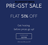BlueHost - Pre GST Sale - flat 51% 