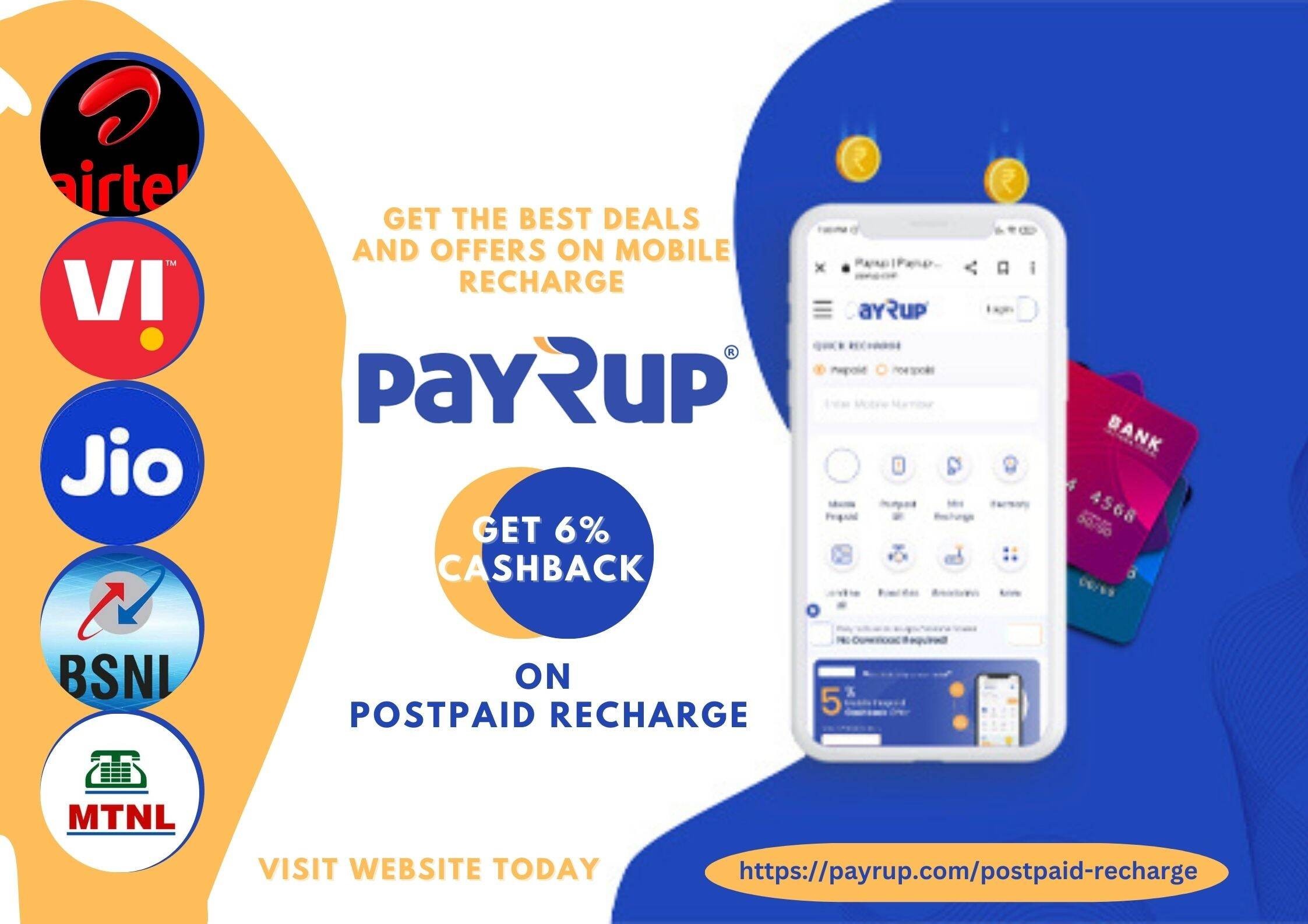 Get Instant Recharge On Your Postpaid Mobile