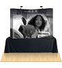 8ft Curved Table Top Fabric Display