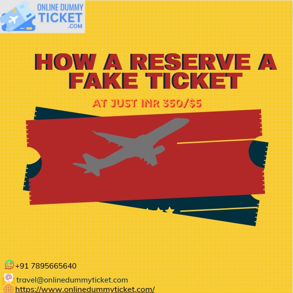 How to reserve a fake ticket