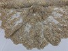 Corded Flowers Floral Beaded Mesh Lace Wedding Dress