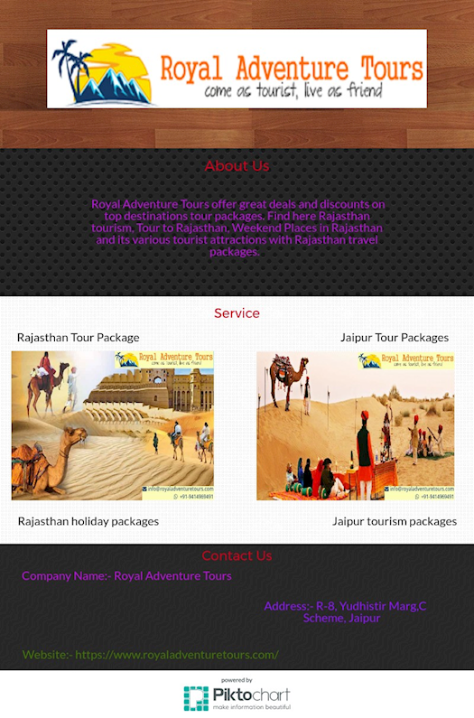 Looking for Best Rajasthan Tour packages with Royal Adventure Tours