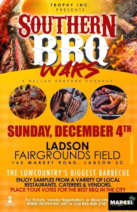Join Congressional Candidate Gregg “Marcel” Dixon at The Southern BBQ Wars Sunday December 4th at La