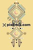 Bohemian Inspired Tribal Geometric Pattern With Pastel Look Vector Product Graphic