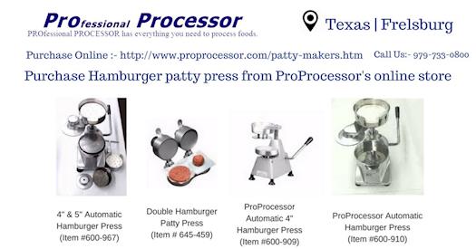 Shop Hamburger Patty Presses Only on ProProcessor.com