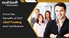 Know the benefits of SAP ABAP training and certification