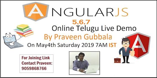Angular 5,6,7 Online Telugu Live Demo