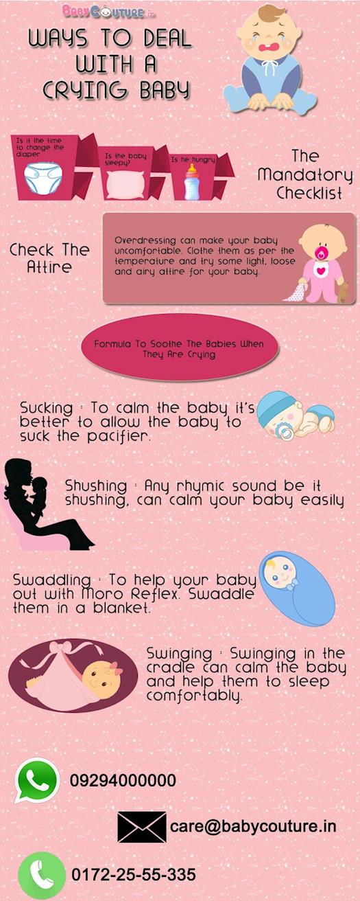 Ways to Deal with a Crying Baby - Babycouture India
