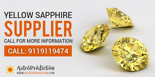 A leading Yellow sapphire supplier in India