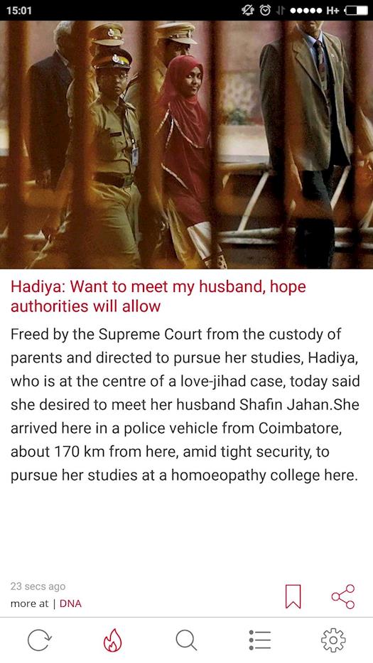 Hadiya: Want to meet my husband, hope authorities will allow.