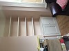 Hand Built Alcove MDF Cupboards With Bookcase in Herne Hill, London SE24
