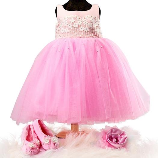 Pinkcow Gorgeous Cotton Silk Kids Dress